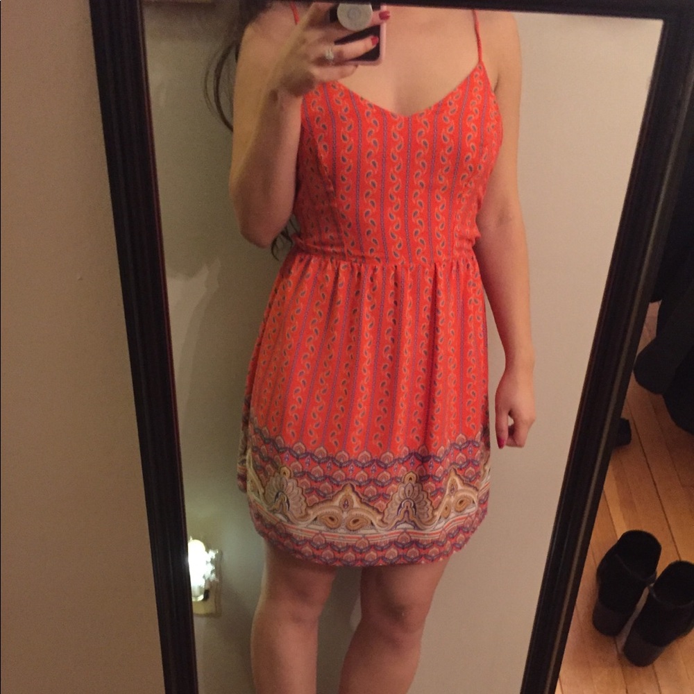 A’Gaci Orange Paisley Dress